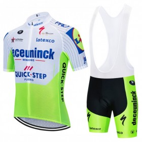 Completo Maglia + Pantaloncino con bretelle 2020 Deceuninck-Quick-Step N002